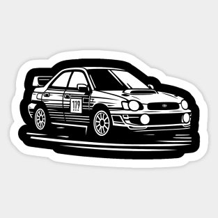 Subaru Impreza STI Rally Car Sticker